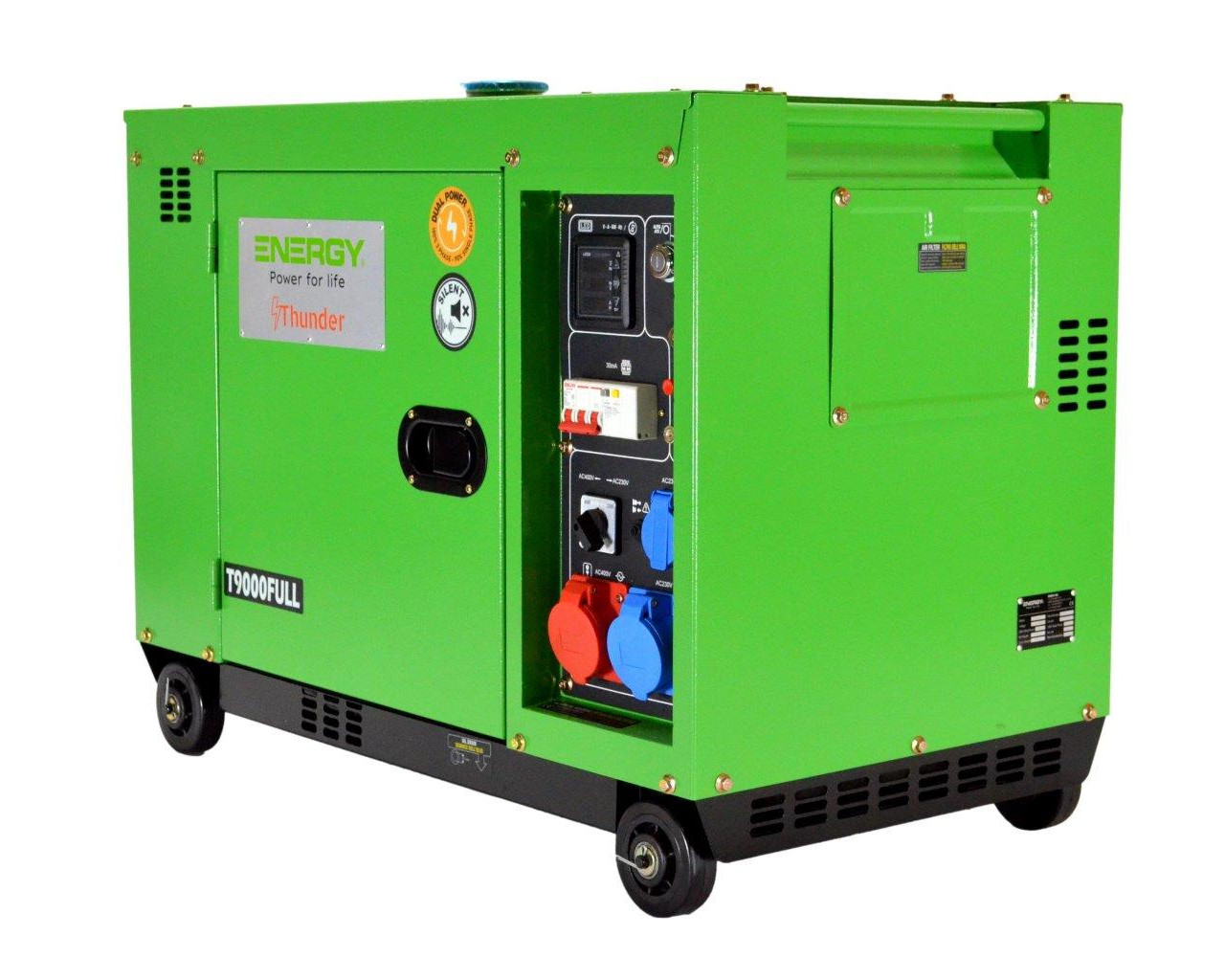 Stromaggregat Energy Thunder T9000FULL 3000 U/min mit Elektrostart und Schallverhaubung